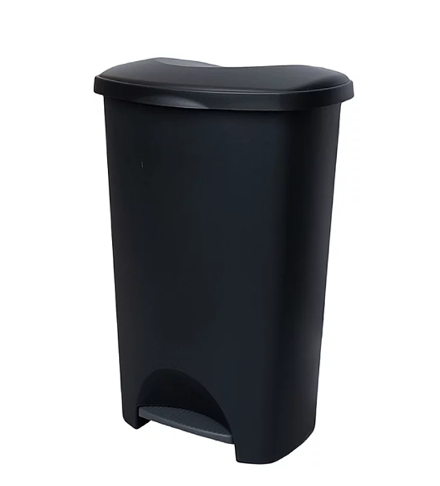 Addis 50L Black Pedal Bin