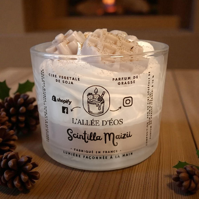 Bougie Gourmande Scintilla Maizii - Pop corn 