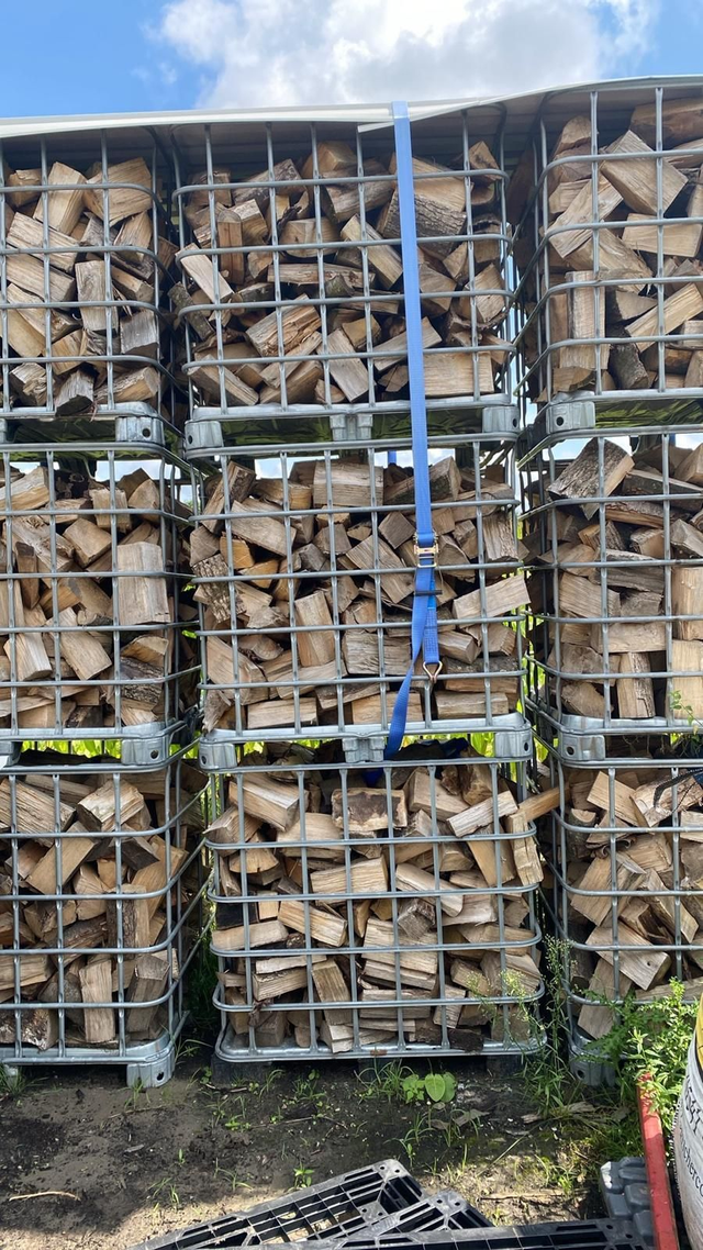 eiken beuken essen  mixt gekloofd droog per krat