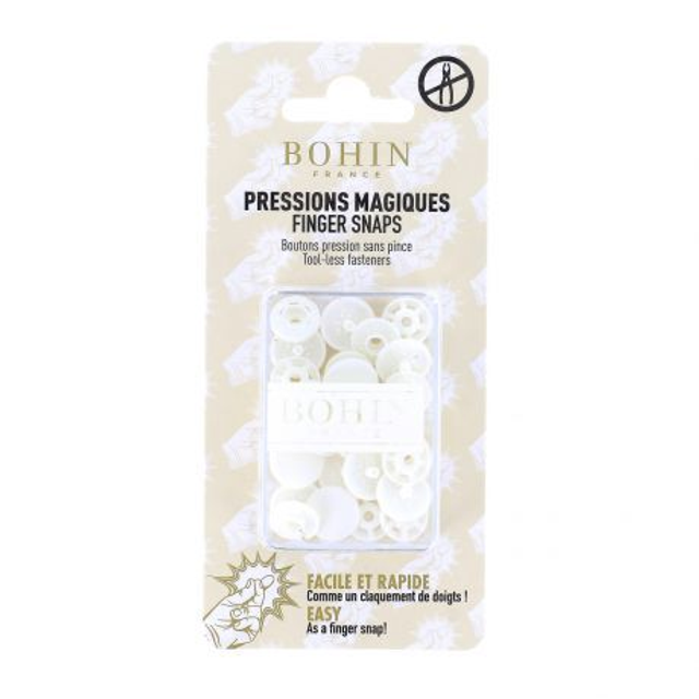 Pressions magiques BOHIN Blanc 13mm