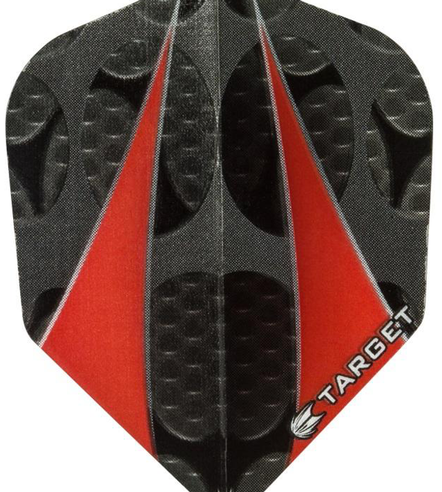 TARGET PRO 100 VISION RED TWIN SAIL STANDARD SHAPE DART FLIGHTS 5050807025619