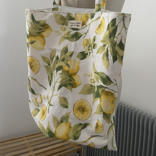 Tote bag citron 