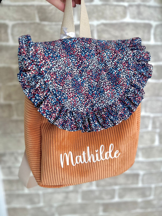 Sac à dos enfant - finition froufrou - personnalisé