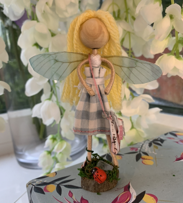 Handmade Blue Tooth Fairy Doll Figure