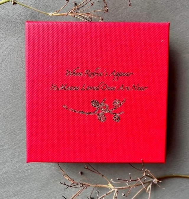 Handcrafted Robin in Gift Box