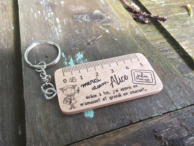 Porte-clés personnalisés Maîtresse - Maître - Atsem