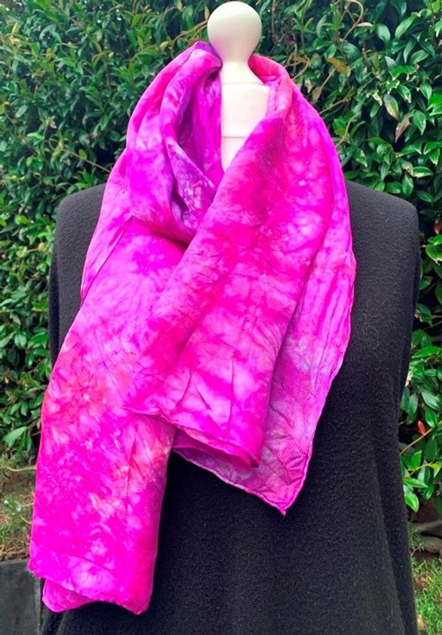 Hand Dyed Silk Scarves - Long
