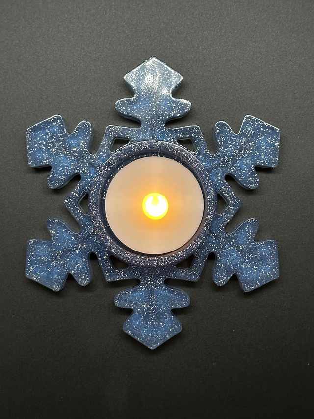 Bougeoir en résine époxy 8