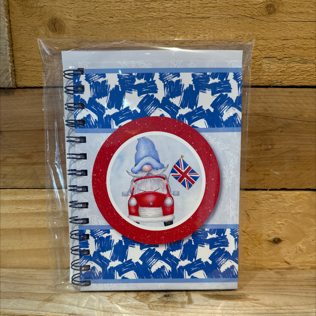 Handmade Gnome in Car Notebook 