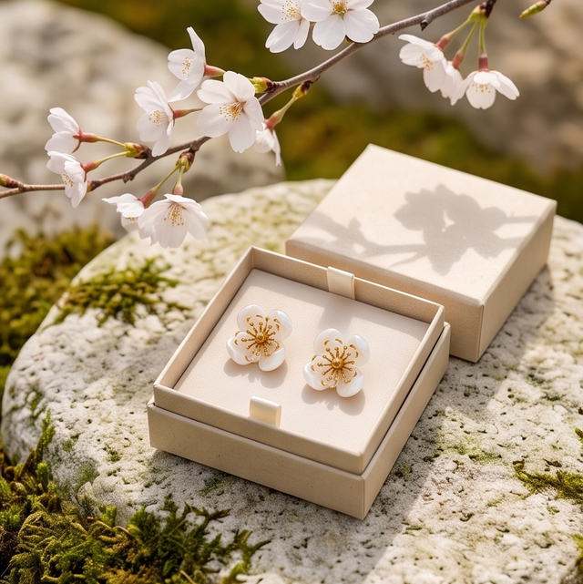 🌸 Boucles d'Oreilles Sakura 🌸