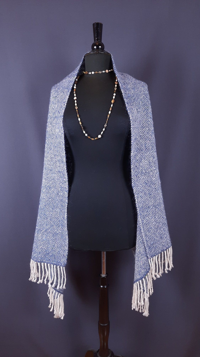 Châle laine tweed