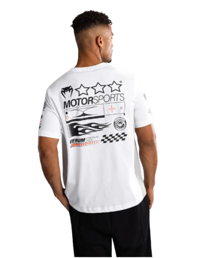 T-Shirt Venum Motorsport - Blanc Neige