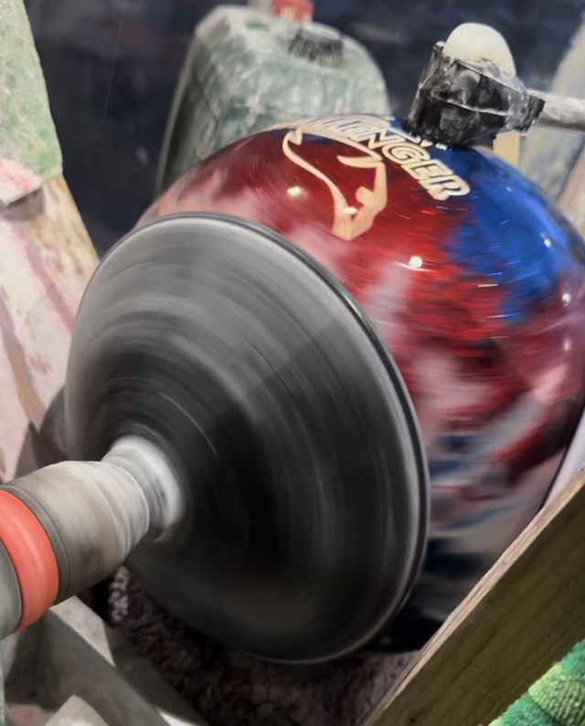 Bowling Ball Oberflächenwiederherstellung