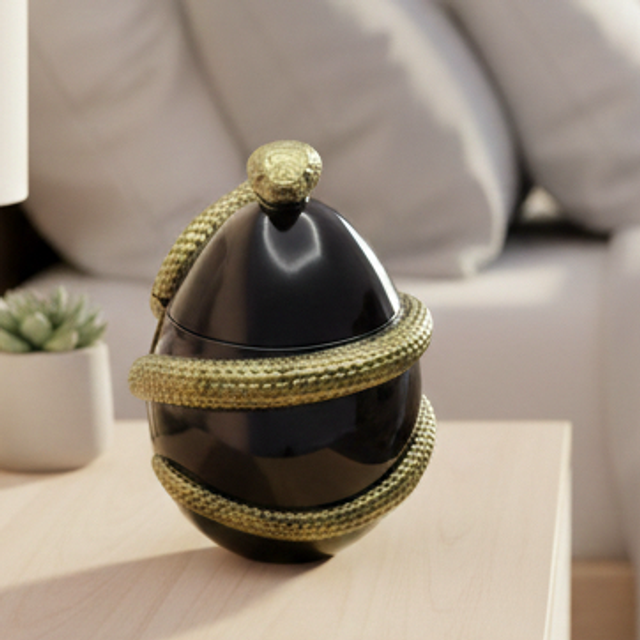 Boîte Serpent style œuf de Fabergé 