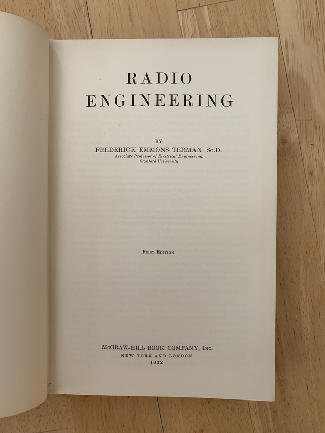 Radio Engineering Frederick Emmons Terman 1932