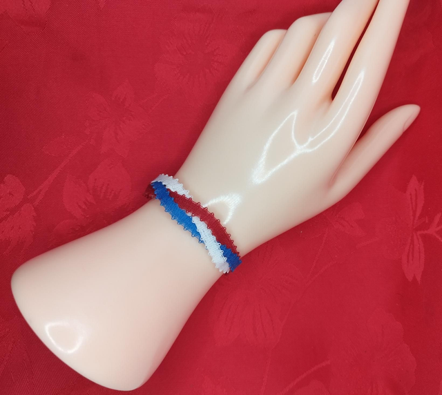Bracelet trio Bleu blanc rouge 