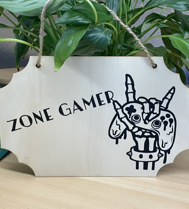 Plaque murale "gamer"