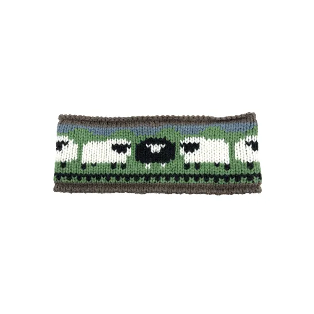 Sheep Knit Headband - Mushroom