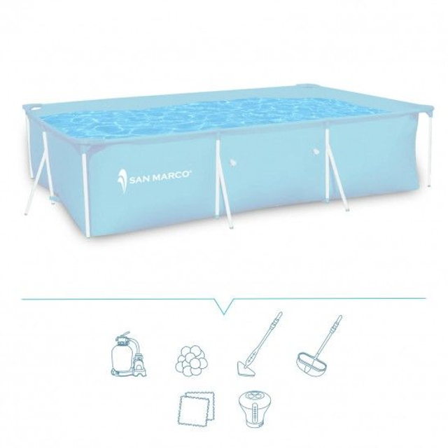 Piscina Fuori Terra Ponza 300x200x75 Cm San Marco