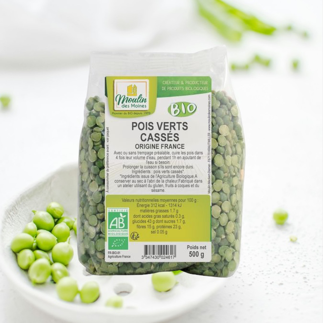 Pois cassés verts bio 🫛 