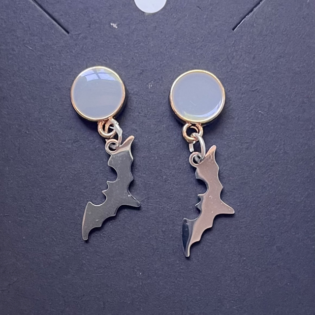 Moonlight Flight - Bat Earrings 
