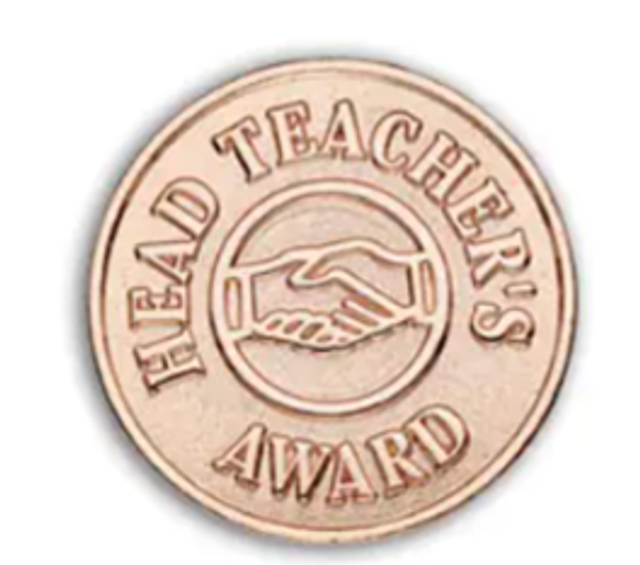 (5) Headteacher Award Badge - Bronze