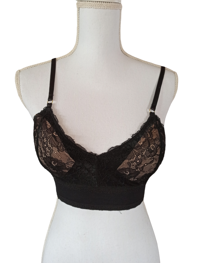 Brassière nude et noir S