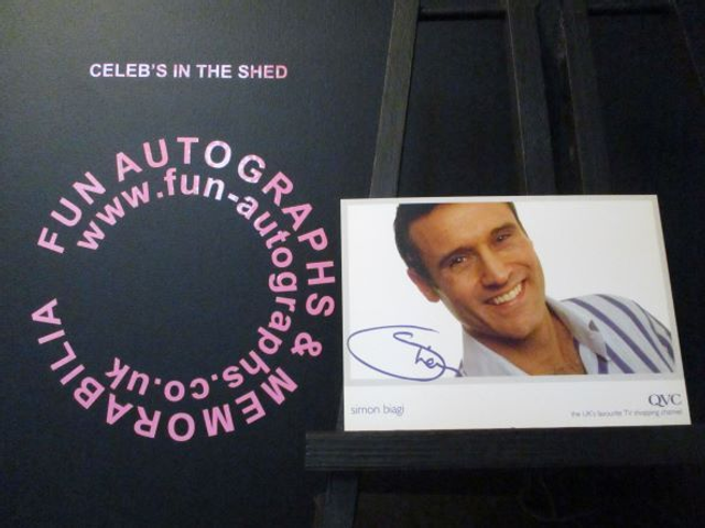 Simon Biagi Original Pre-Print QVC Cast Card