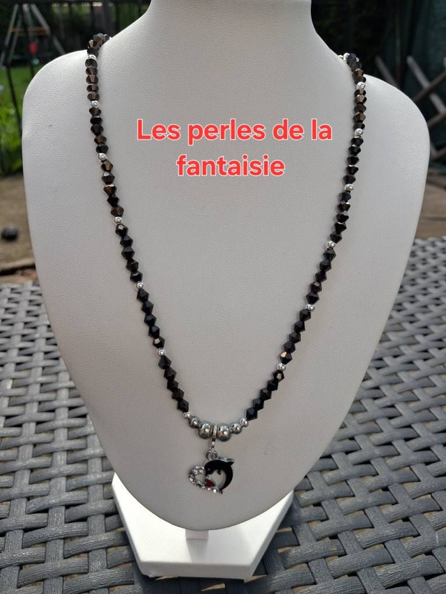 Collier coeur dauphin