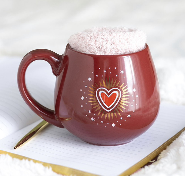 Sacred Heart Mug &amp; Pink Socks 