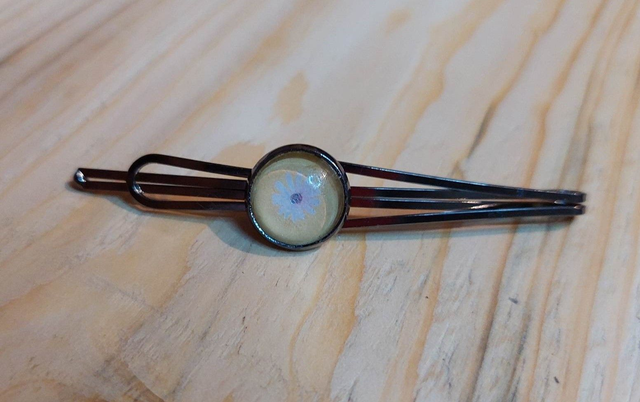 Pince à cheveux Cabochon Marguerite