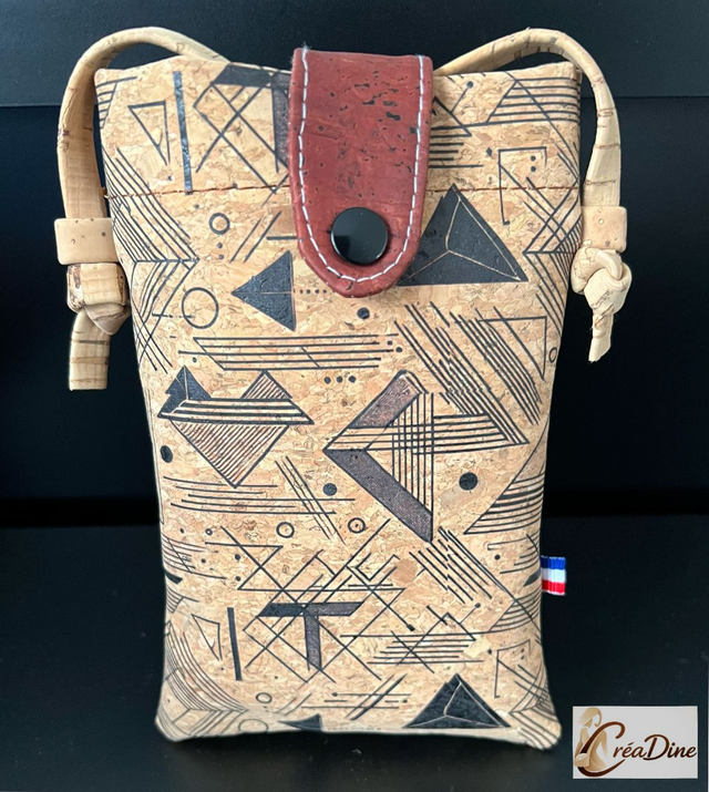 Pochette téléphone « origami urbain »