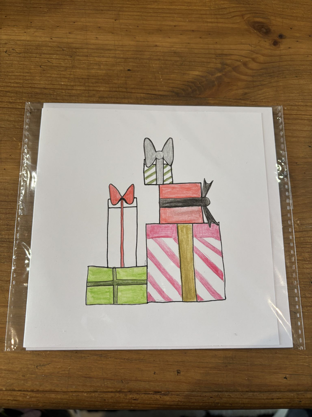 Pile of presents card