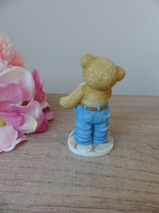 Figurine Ours Jonah Cherished Teddies 'je ne pourrai pas vivre sans toi' 2004 Enesco, collection ours, décoration cadeau ami enfant famille