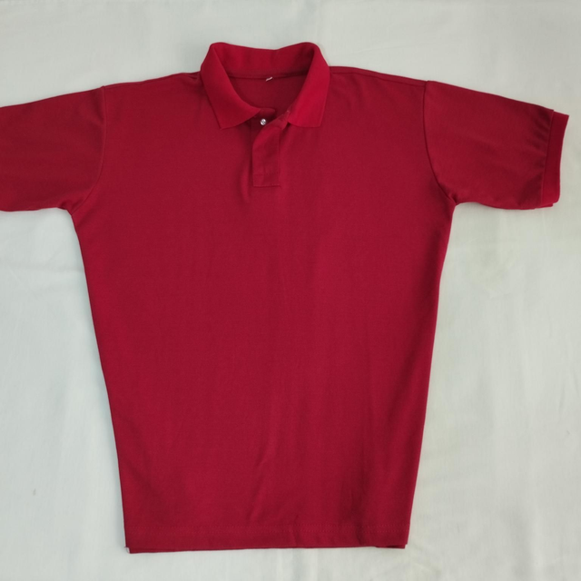 Camisa Polo Piquet lisa vermelha 