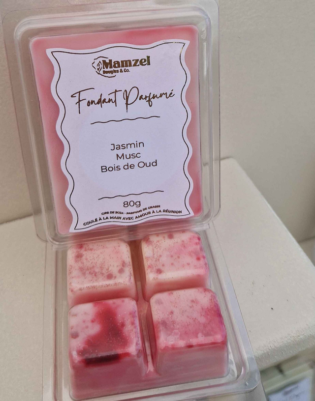 Fondant Parfumé en tablette 80g - Jasmin, Musc, Bois de Oud