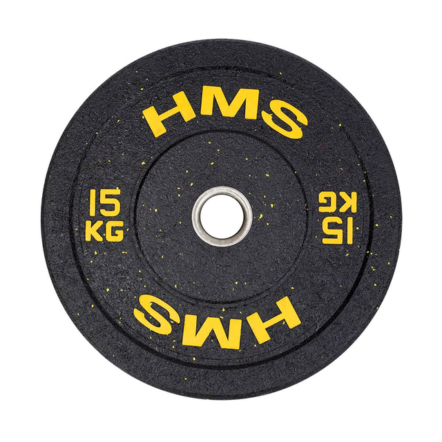 HMS Olympische Halterschijf HTBR YELLOW BUMPER 2 x 15 KG