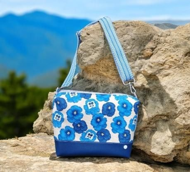 Sac à main bandoulière bleu