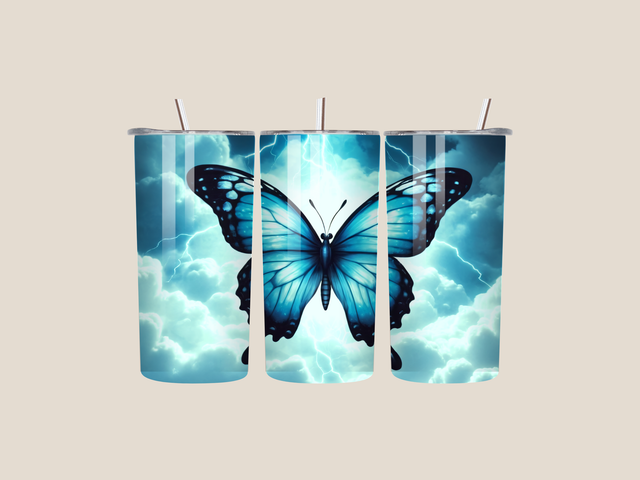 Schmetterling blau
