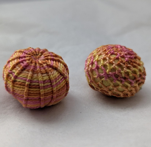 Dorset Knob and Grindle Button kit - yellow/orange 