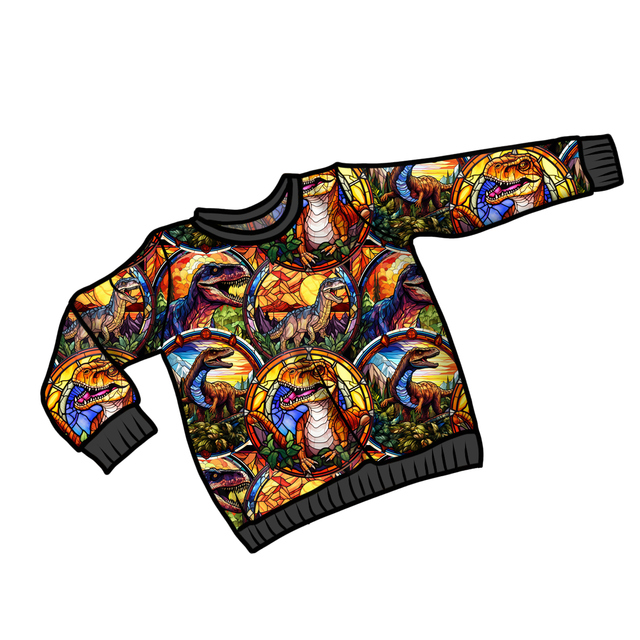 Dreamweaver 'Stained Glass Dino' Sweatshirt