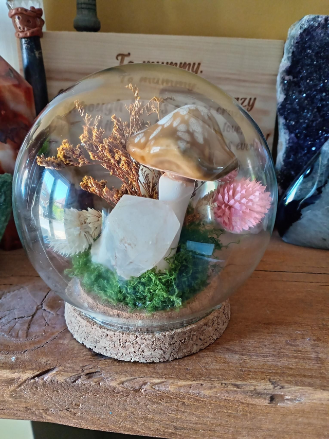 Pineapple Quartz and Light Brown Orb