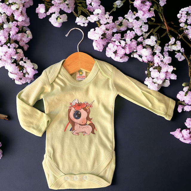 Baby Body Cute Einhorn (hellgrün)