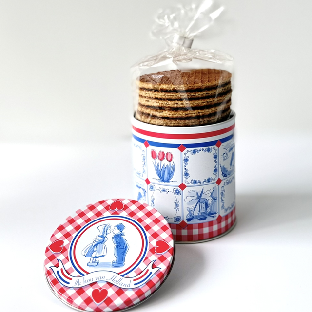 Stroopwafels incl. Holland bewaarblik 