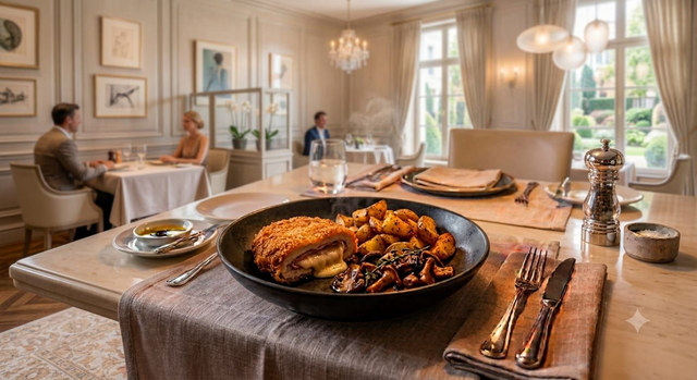 Jeudi: 17.09 Cordon bleu de porc 