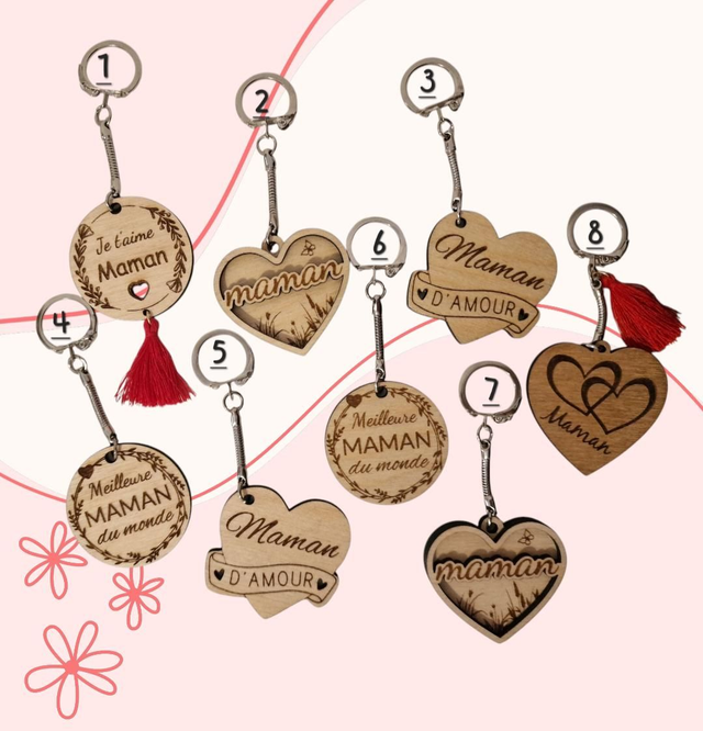Portes clés maman 