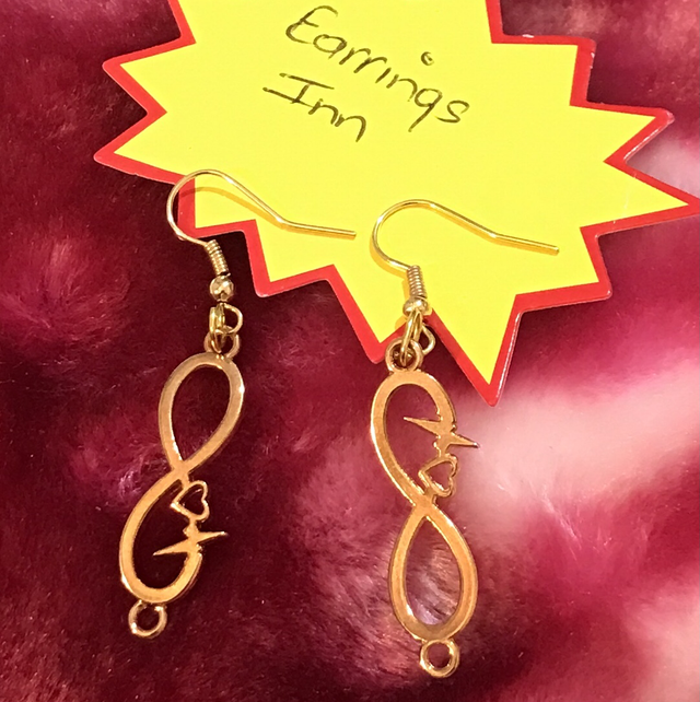 Gold Colour Dangling Earrings- GCD82
