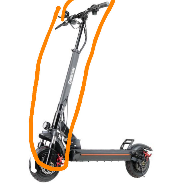 COLONE DE DIRECTION GUIDON AVEC SUSPENSION OCCASION 