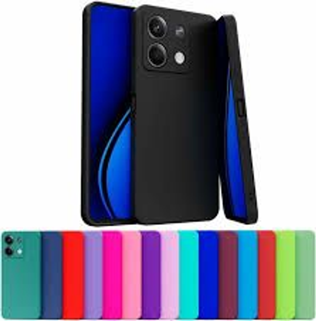 Capa Capinha Case Compatível Xiaomi Redmi Note 13 4G Silicone Aveludada Com Proteção De Câmera