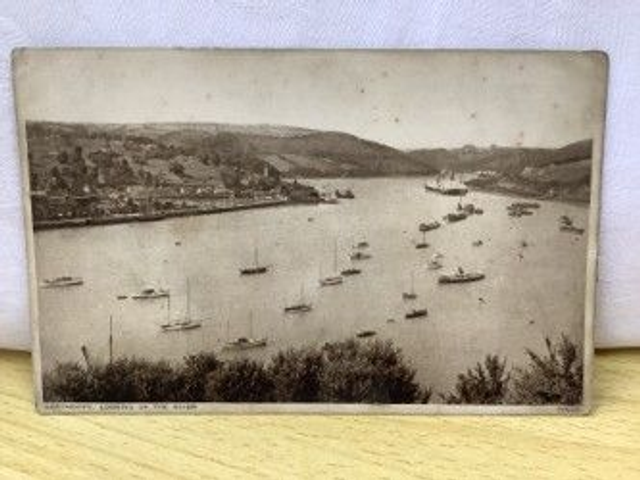 Dartmouth, Looking up the River, Devon, Posted Photochrom Co. Ltd Postcard. Our Ref No. R260 £2.25